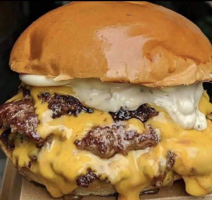 Double Cheese Burger with Extra Mayonnaise